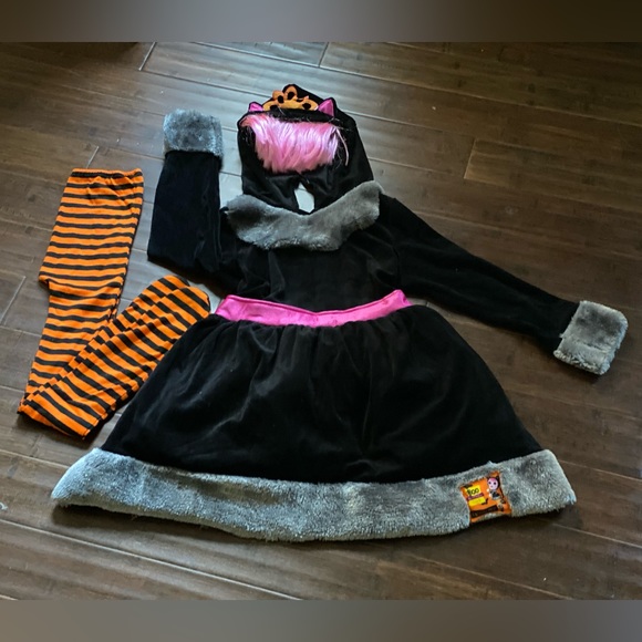 Lalaloopsy Boo Scaredy Cat Child Costume size Medium 8 🎃 🐈‍⬛ 👻 - Picture 6 of 16